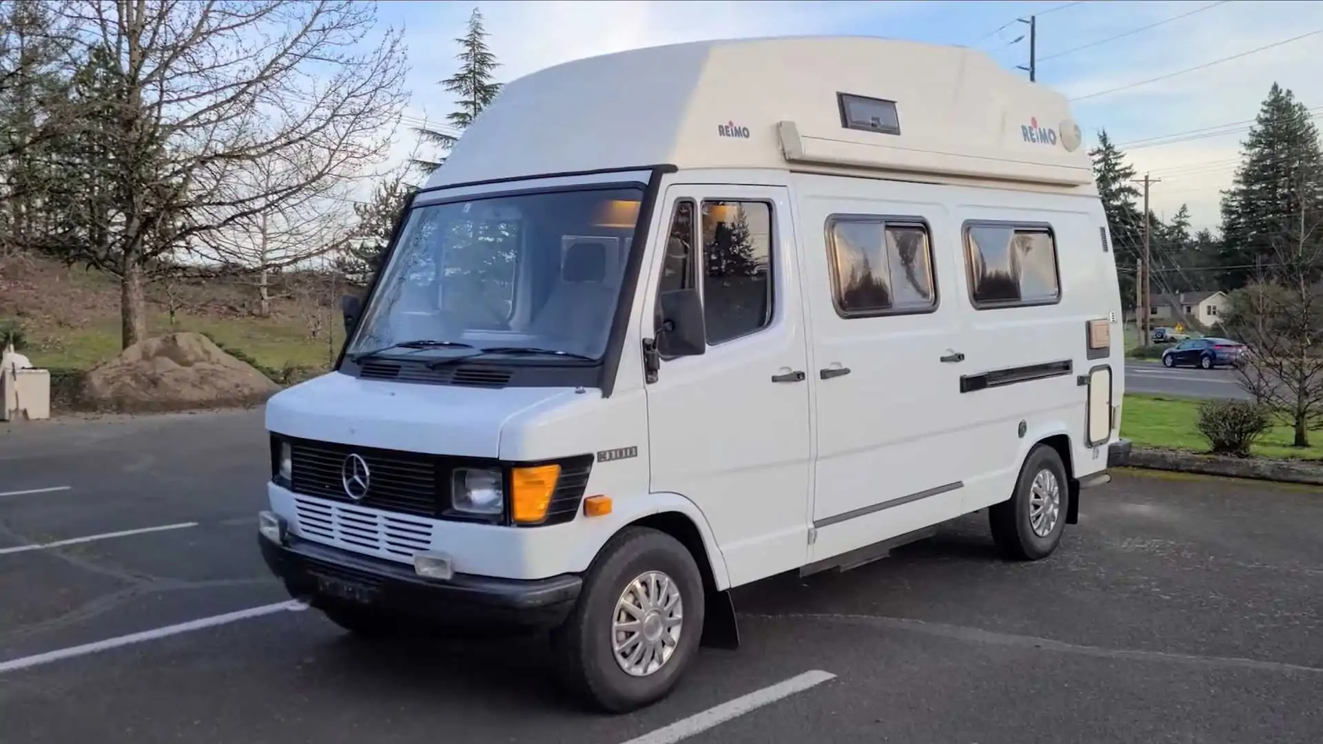 The 1992 Mercedes T1 Camper offers plenty of space to stand up inside