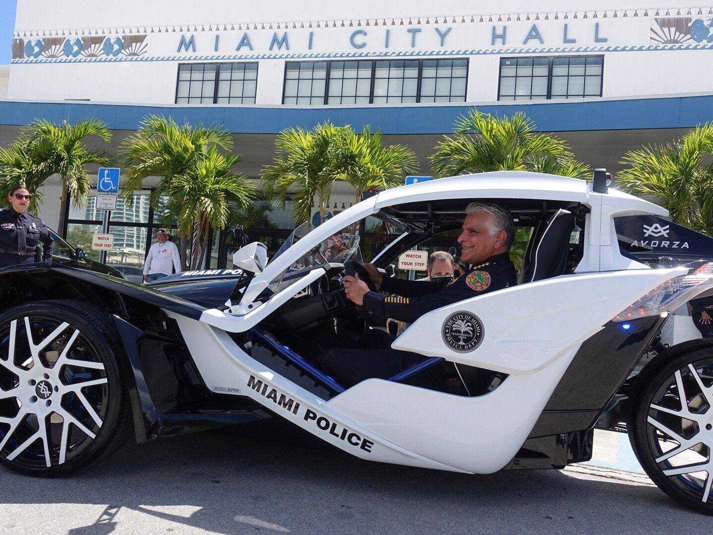 Polaris Slingshot joins Miami PD and will cruise South Beach soon