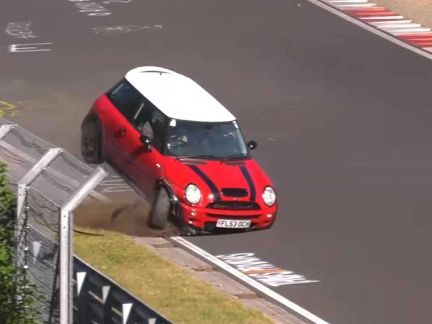 This Mini Cooper Mini Cooper Crash at The 'Ring Makes Your Head Hurt