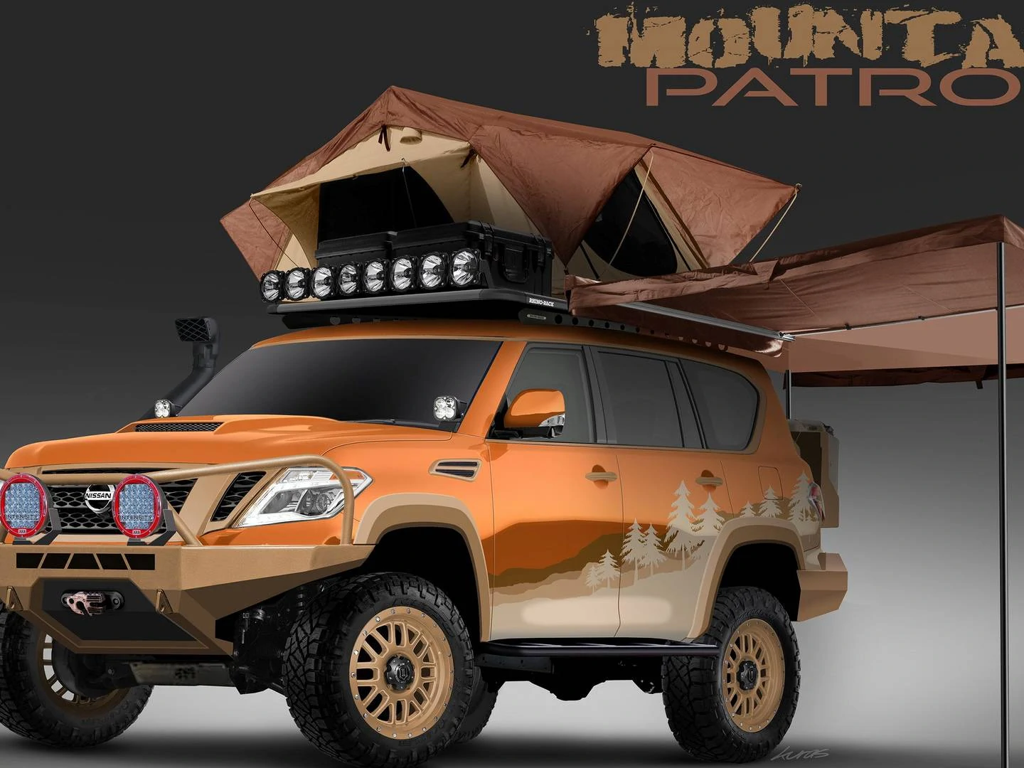 Nissan is transforming an Armada into a Mountain Patrol Overlanding SUV