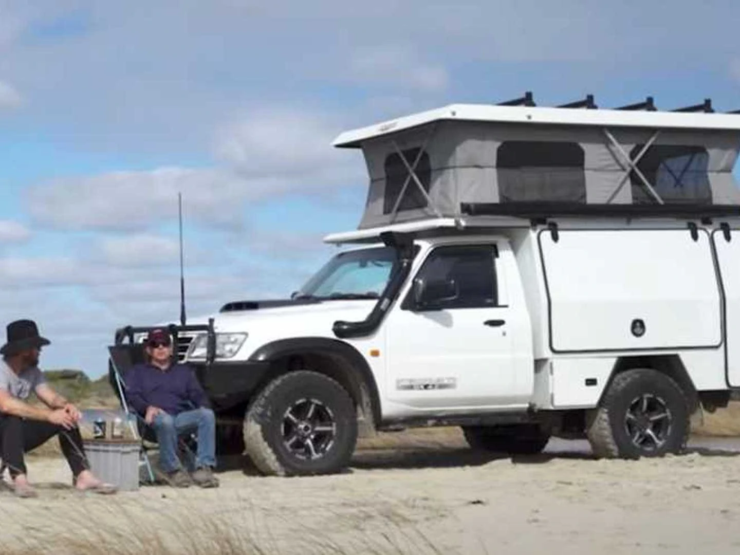 Modified Nissan Patrol/Armada is a tough camper that can go anywhere