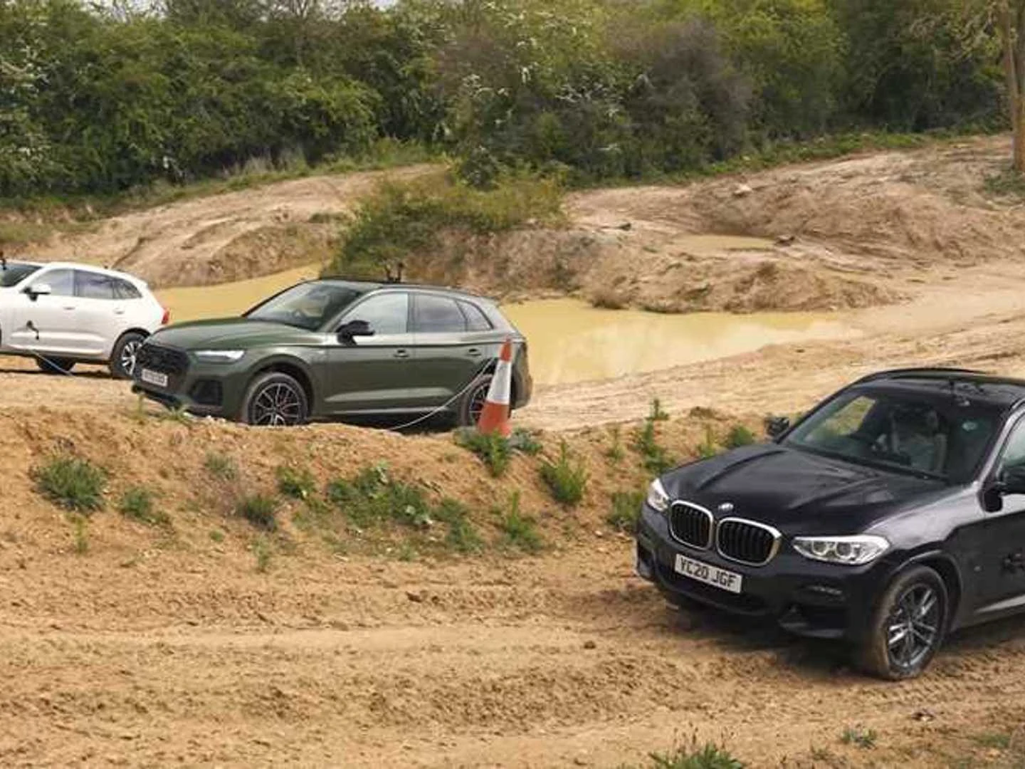 BMW X3, Audi Q5, and Volvo XC60 Race uphill for Off-Road Supremacy