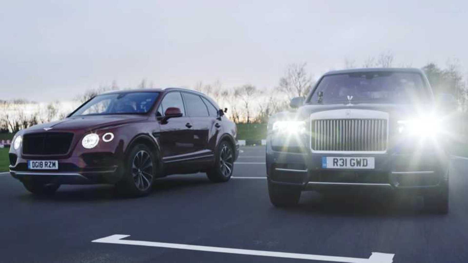 Rolls-Royce Cullinan Drag Races Bentley Bentayga