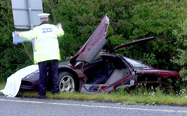 Rowan Atkinson bought his McLaren F1 almost PS8 million after it was twice crashed.