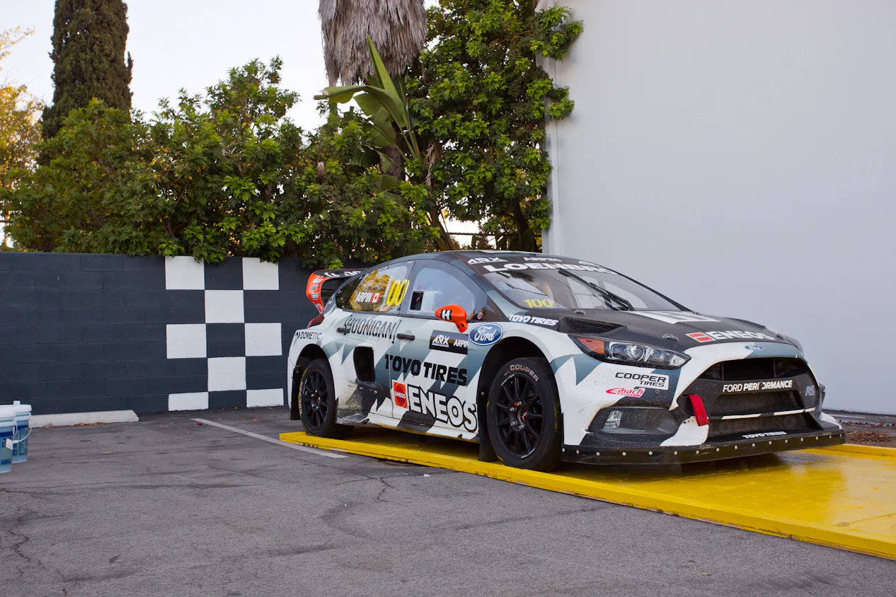 Can a 650-HP Rallycross Car Launch in Half an Inch of Dish Soap