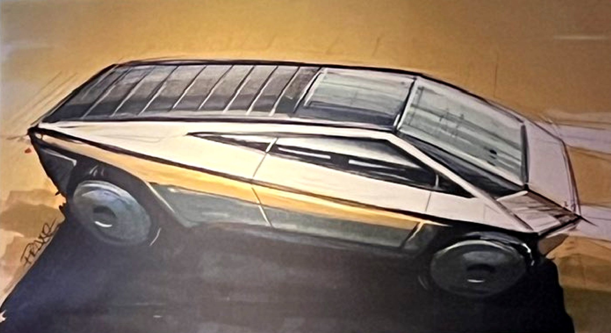 Tesla Cybertruck renderings: Reimagine it as a Wagon, Two-Door