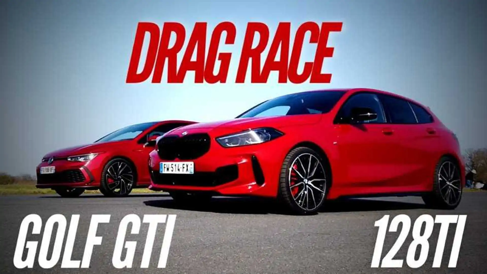 We are disappointed by the BMW 128ti vs VW Golf 8 GTI Drag Race