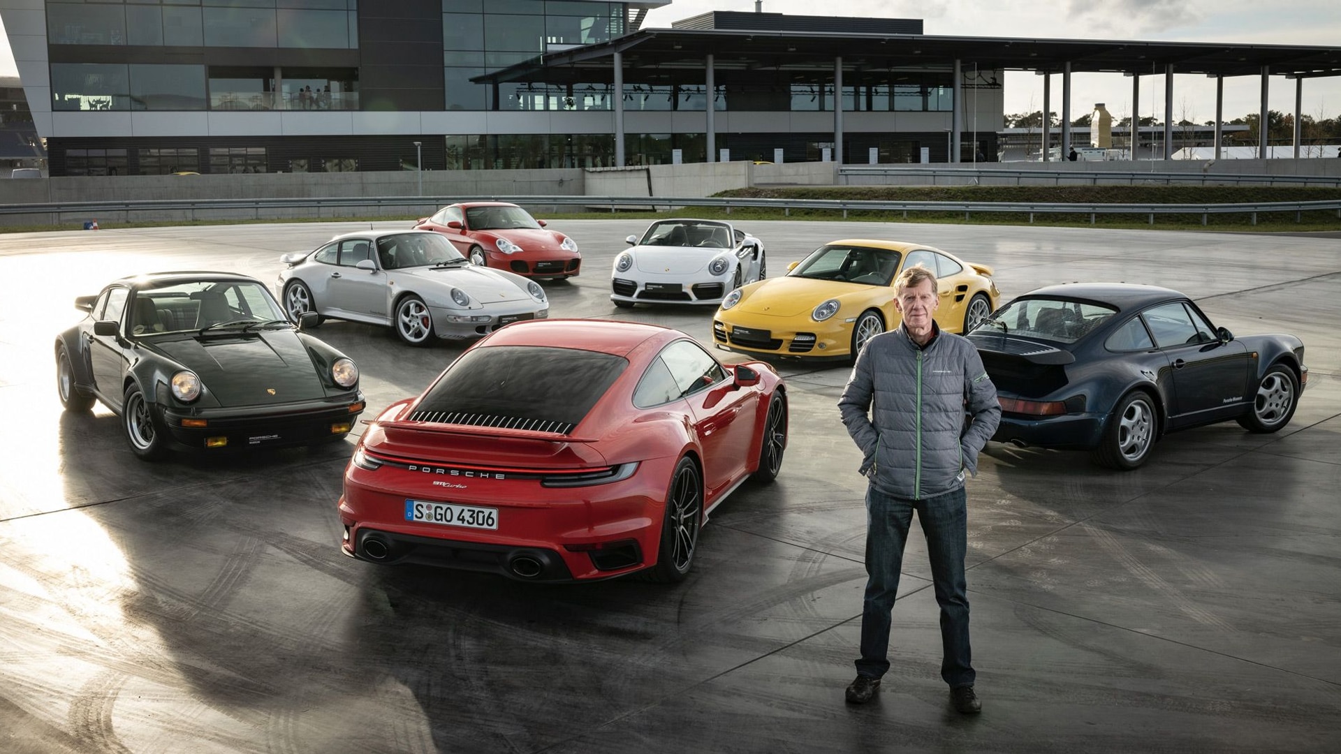 Seven Generations Of Porsche 911 Turbo Fight In Drag Race