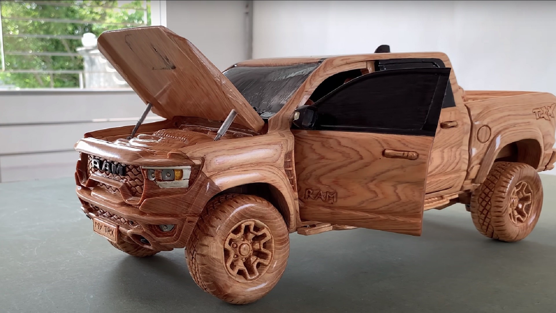 Wooden Ram 1500 TRX Pickup looks as tough as the real one