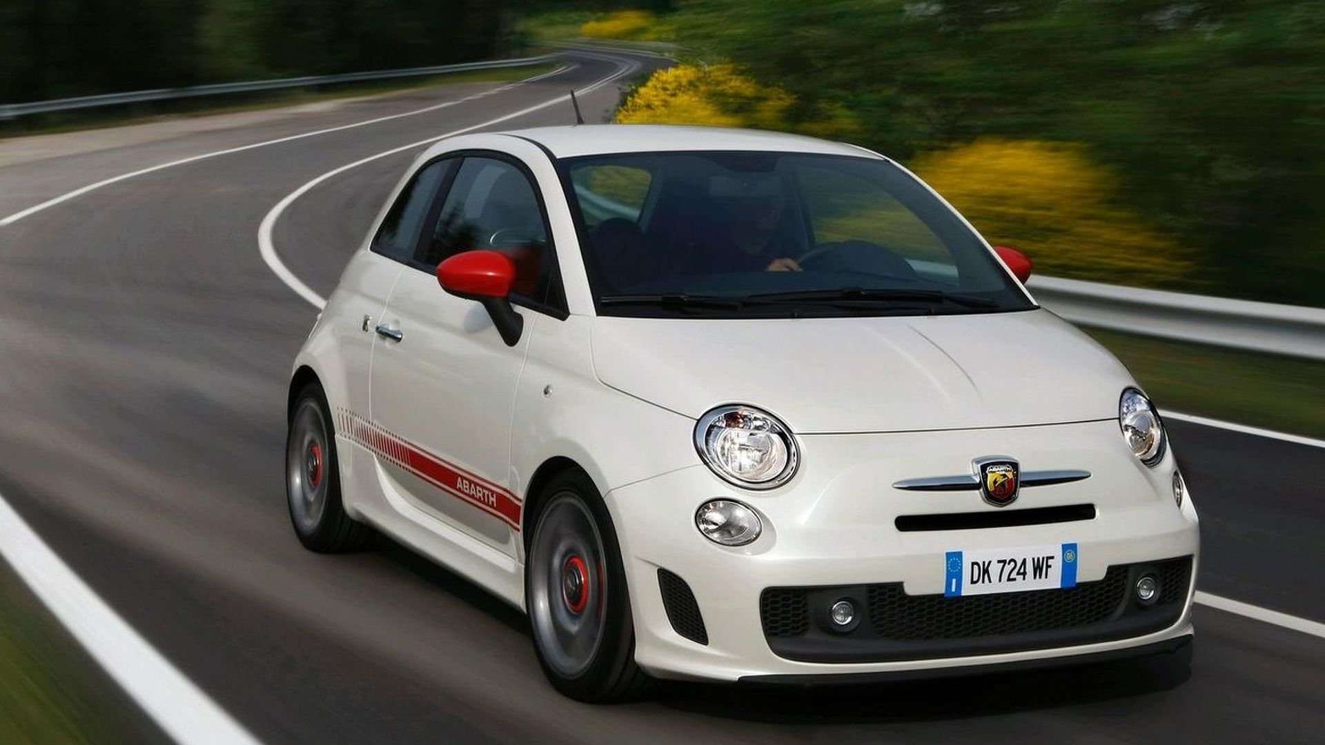 Enjoy a Bumpy Ride on This Abarth 500 during Autobahn Top Speed Run