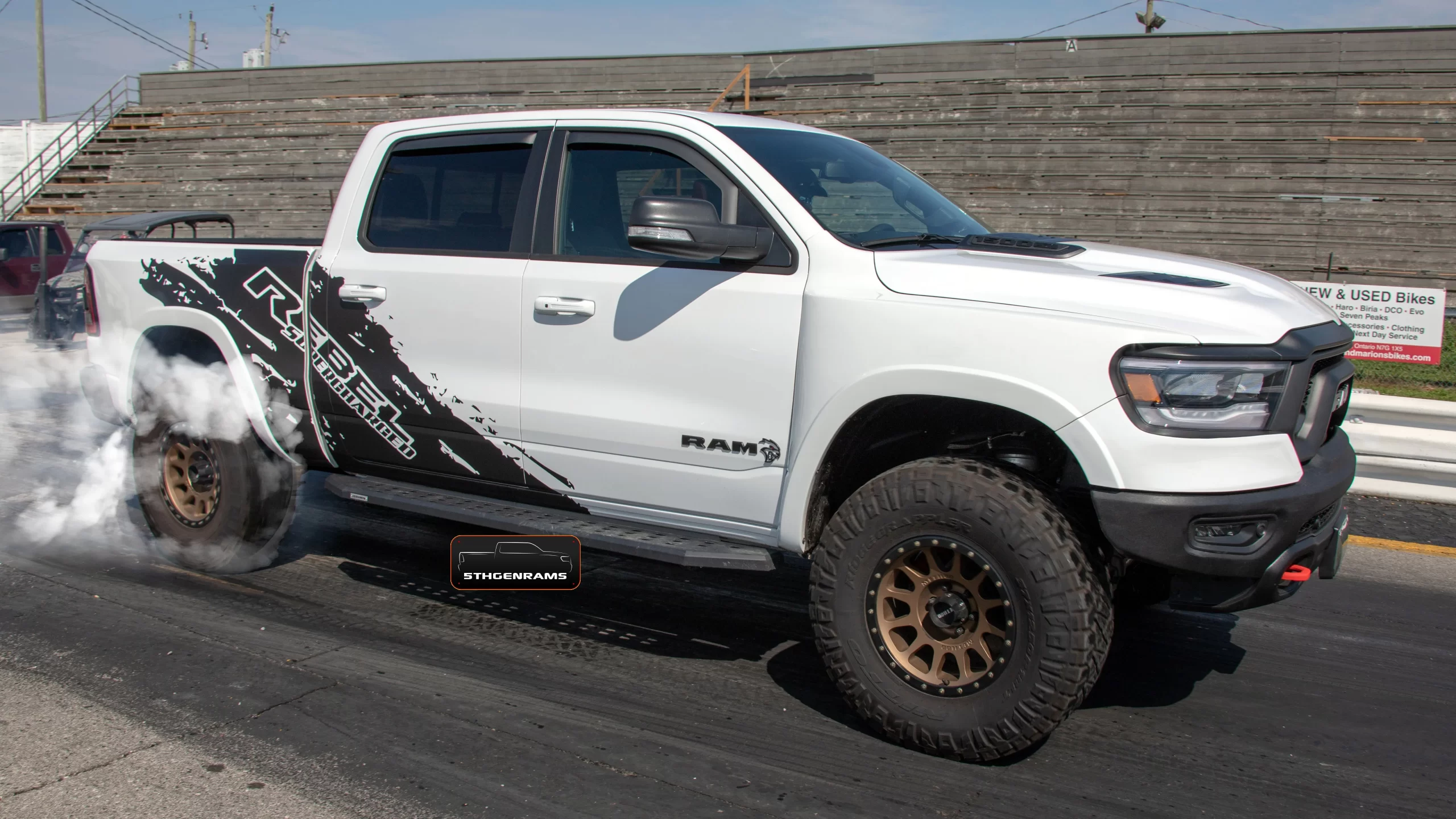 2019 Ram 1500 Rebel Hellcat Hits the Drag Strip, But Breaks