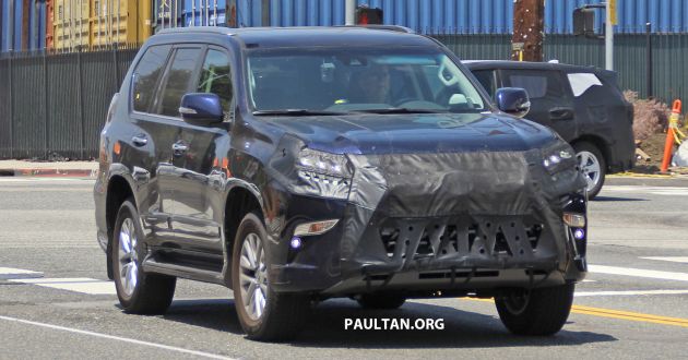 Lexus GX spotted trying to hide a nose job