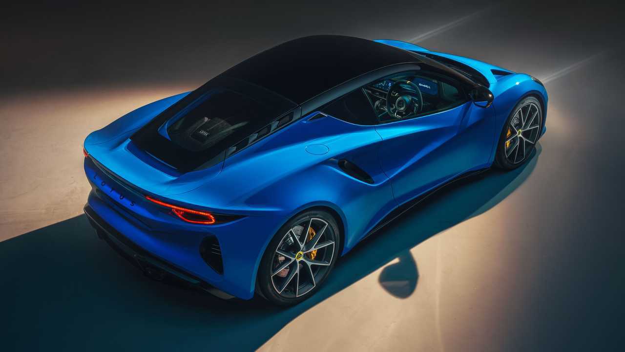 Lotus Emira Sports Car with Mid-Engined Engines Debuts with AMG and Toyota Power