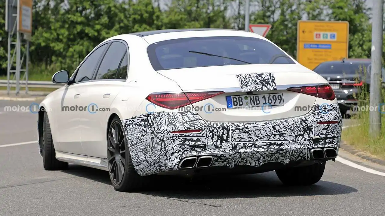 2022 Mercedes AMG S63e Plug In Hybrid Spied Not Hide Much