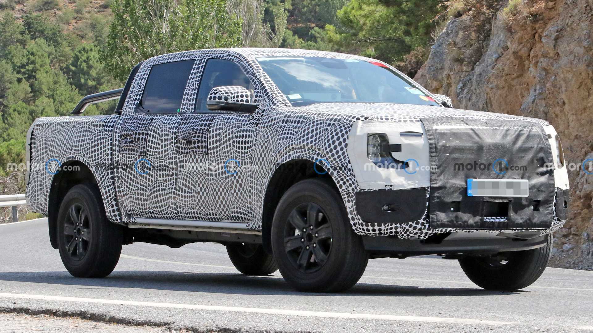 2023 Ford Ranger Prototypes PHEVs Shown Touring Southern Europe