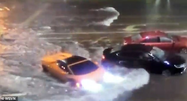 Watch This Lambo Turn into a Yellow Submarine on Flooded Florida Highway