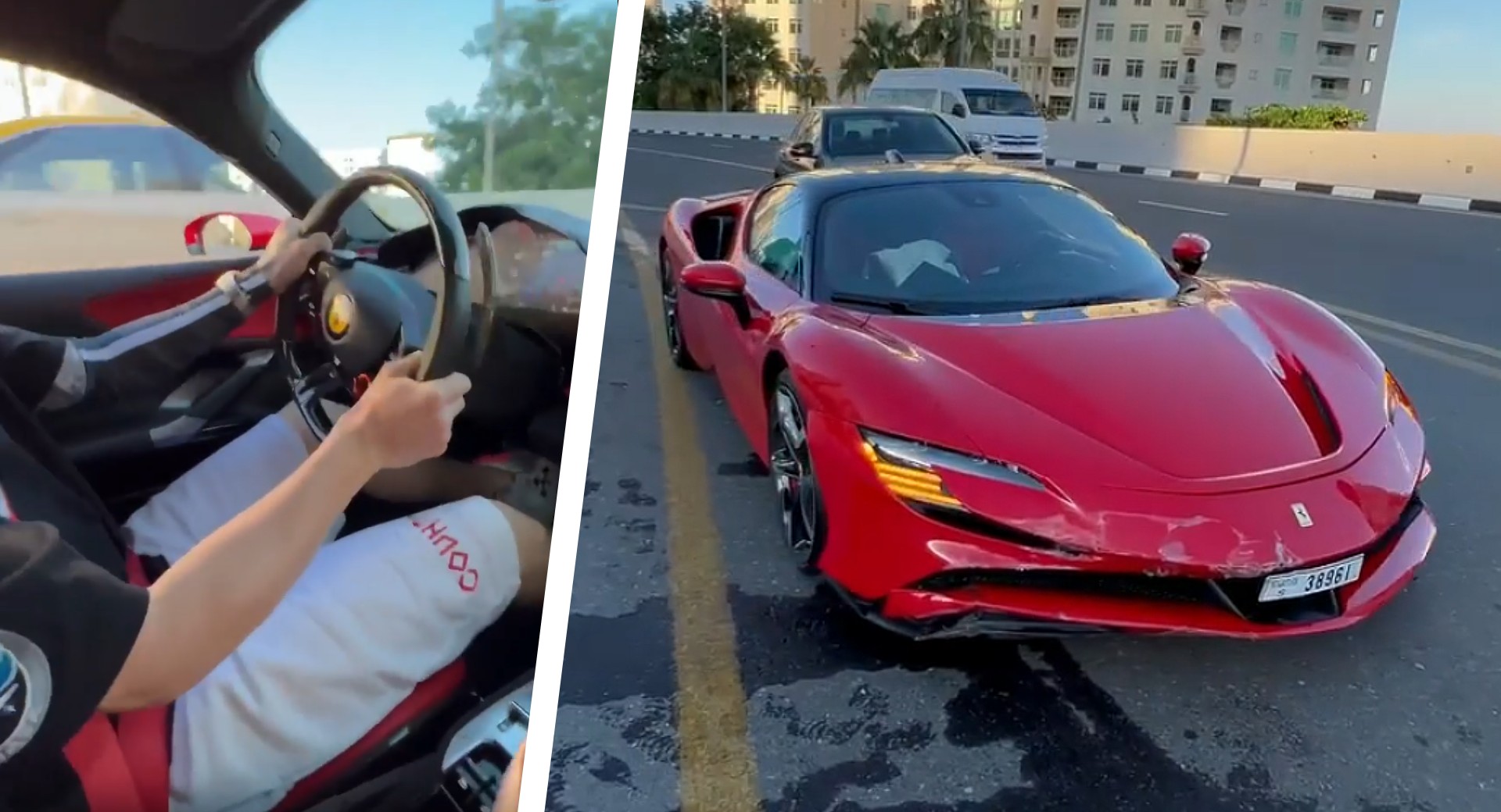 Ferrari SF90 Crash Proves Rich Guys And Supercars Don't Always Mix