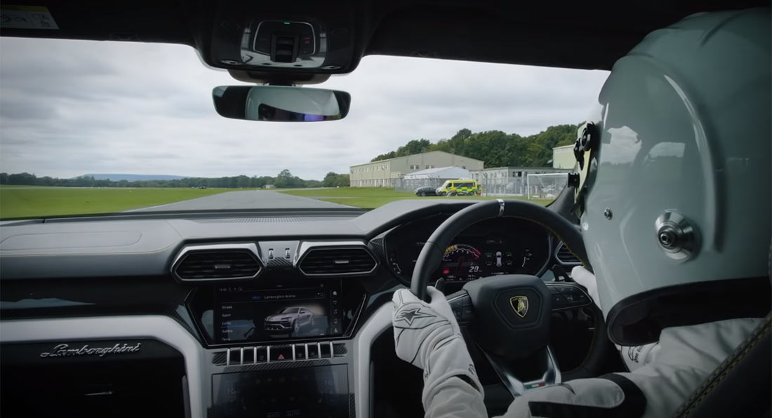 Lamborghini Urus Devours Top Gear Track with The Stig in Control