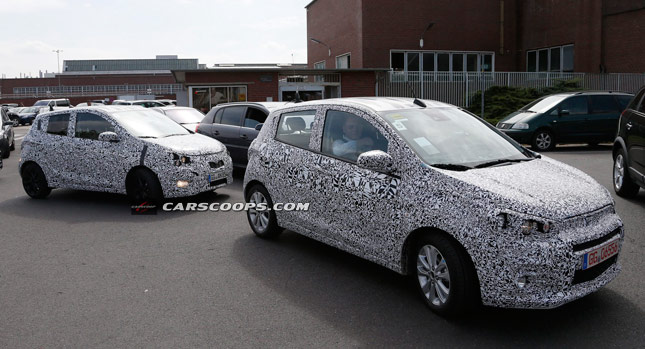 2015 Opel Agila and Chevrolet Spark tested together