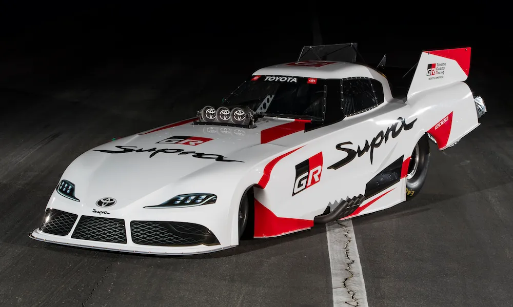 Toyota GR Supra Funny Car Introduces with a Very Long Nose