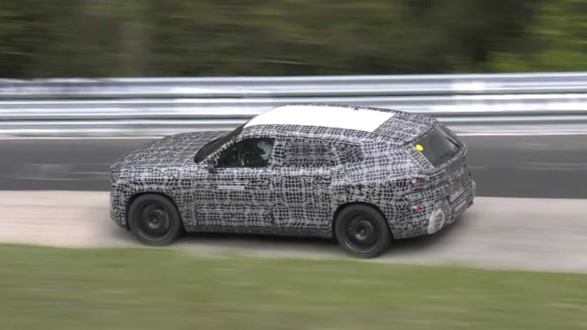 BMW X8 M hybrid revealed in video defying physics at The Nurburgring