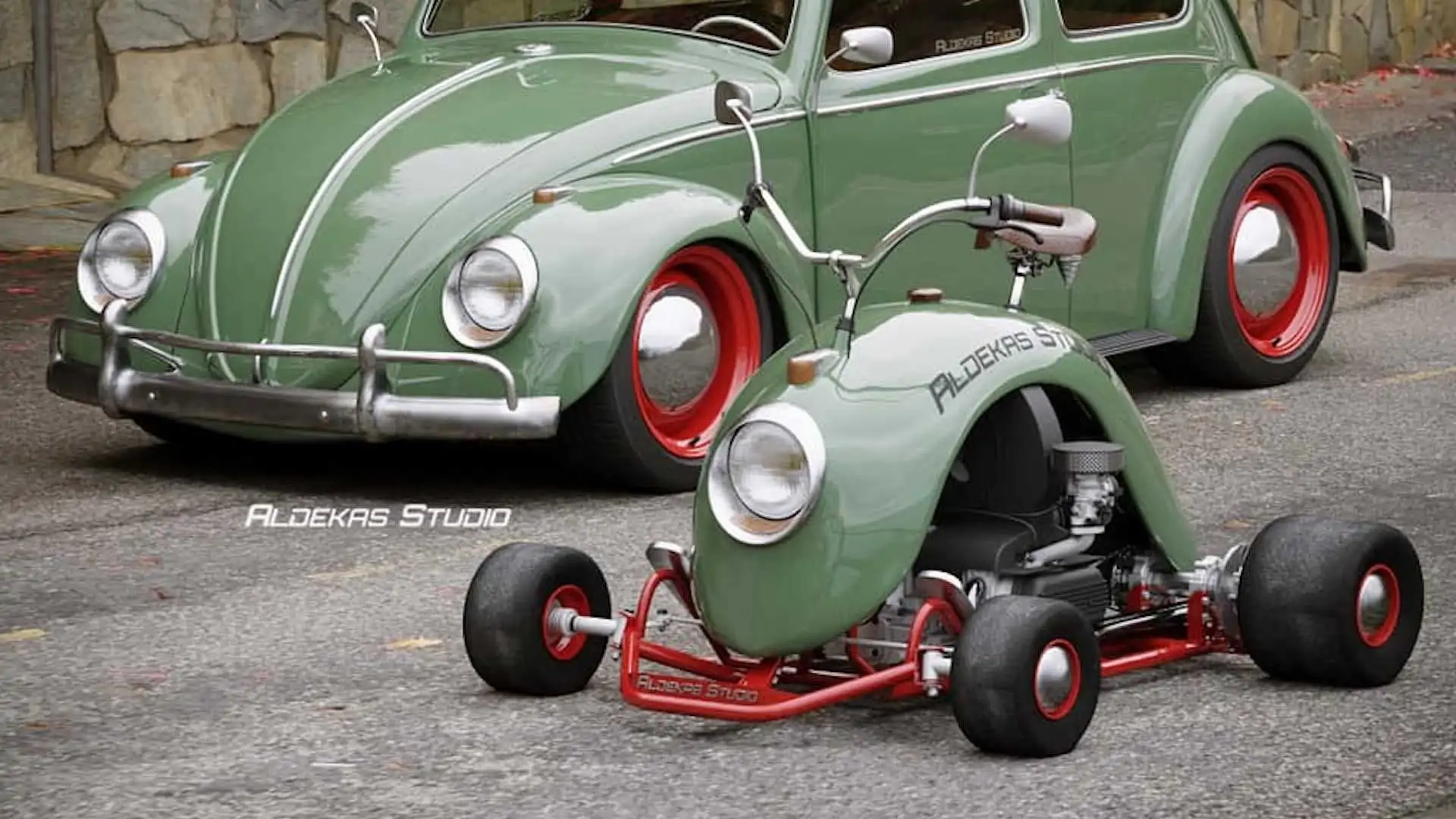 This cute Go-Kart is made from Volkswagen Beetle Fender