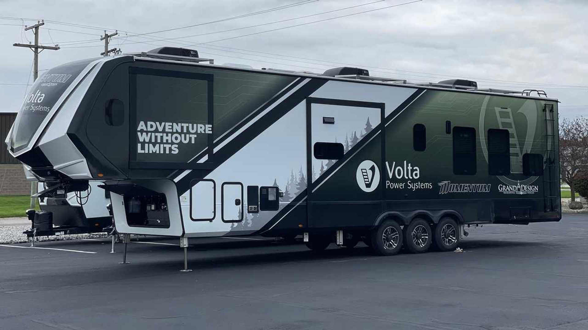 Grand Design and Volta Launch Luxurious Towable With 18-kWh Battery