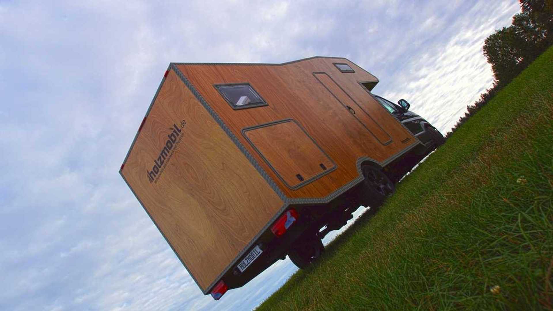 This classy camper is a tribute to wood, inside and out