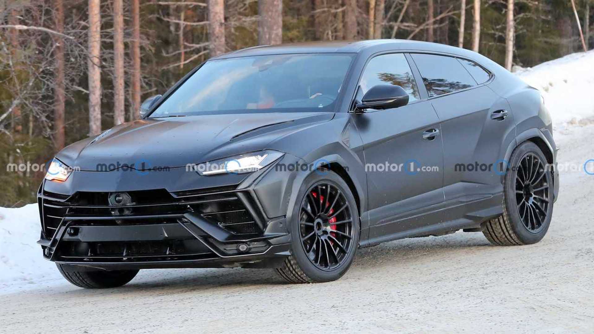 Lamborghini Urus Evo Spy Shots Reveal Crossover with No Camo