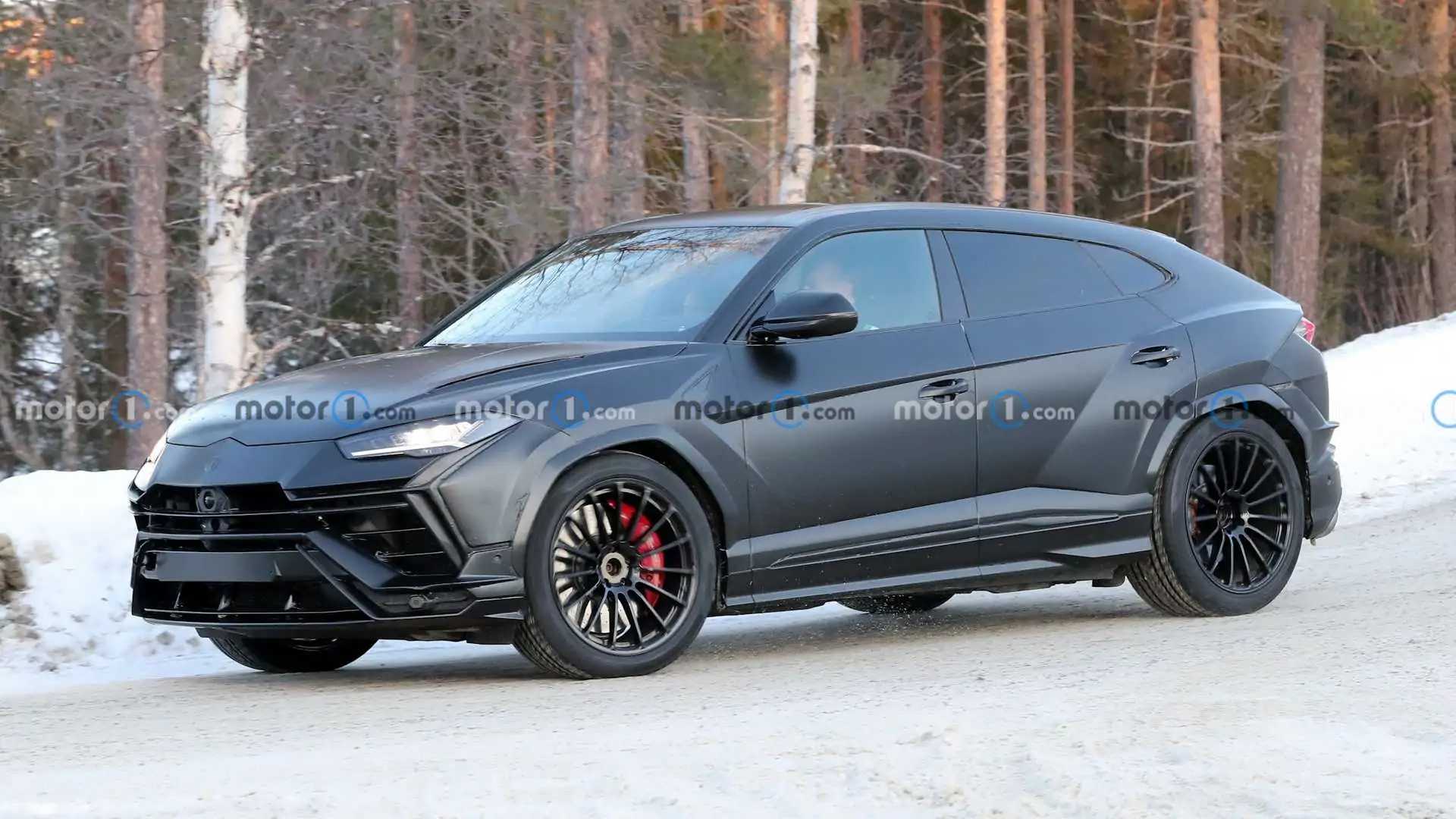 Lamborghini Urus Evo Spy Shots Reveal Crossover with No Camo