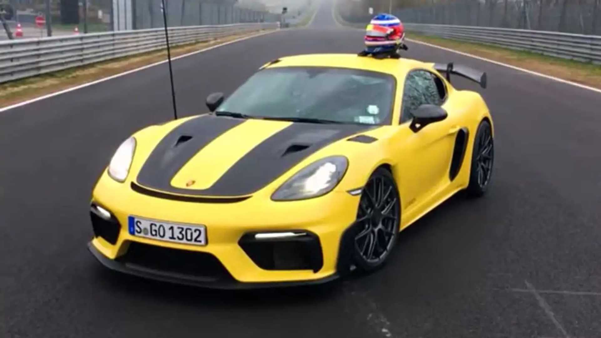 Watch Porsche 718 Cayman GT4 RS Do Quick Lap Around The Nurburgring