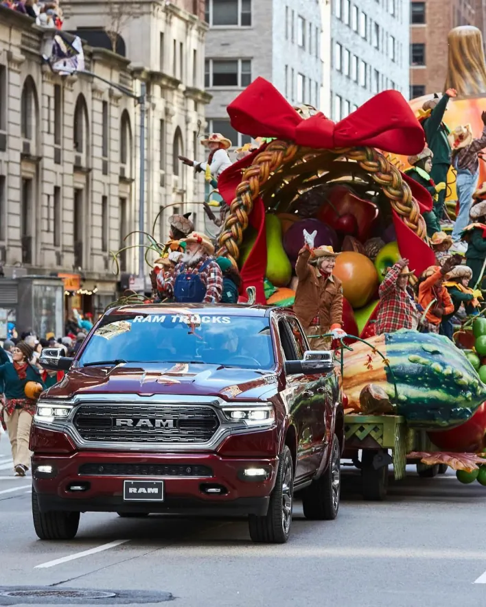 Ram Corners the Market on Towing Macy's Thanksgiving Day Parade. Floats