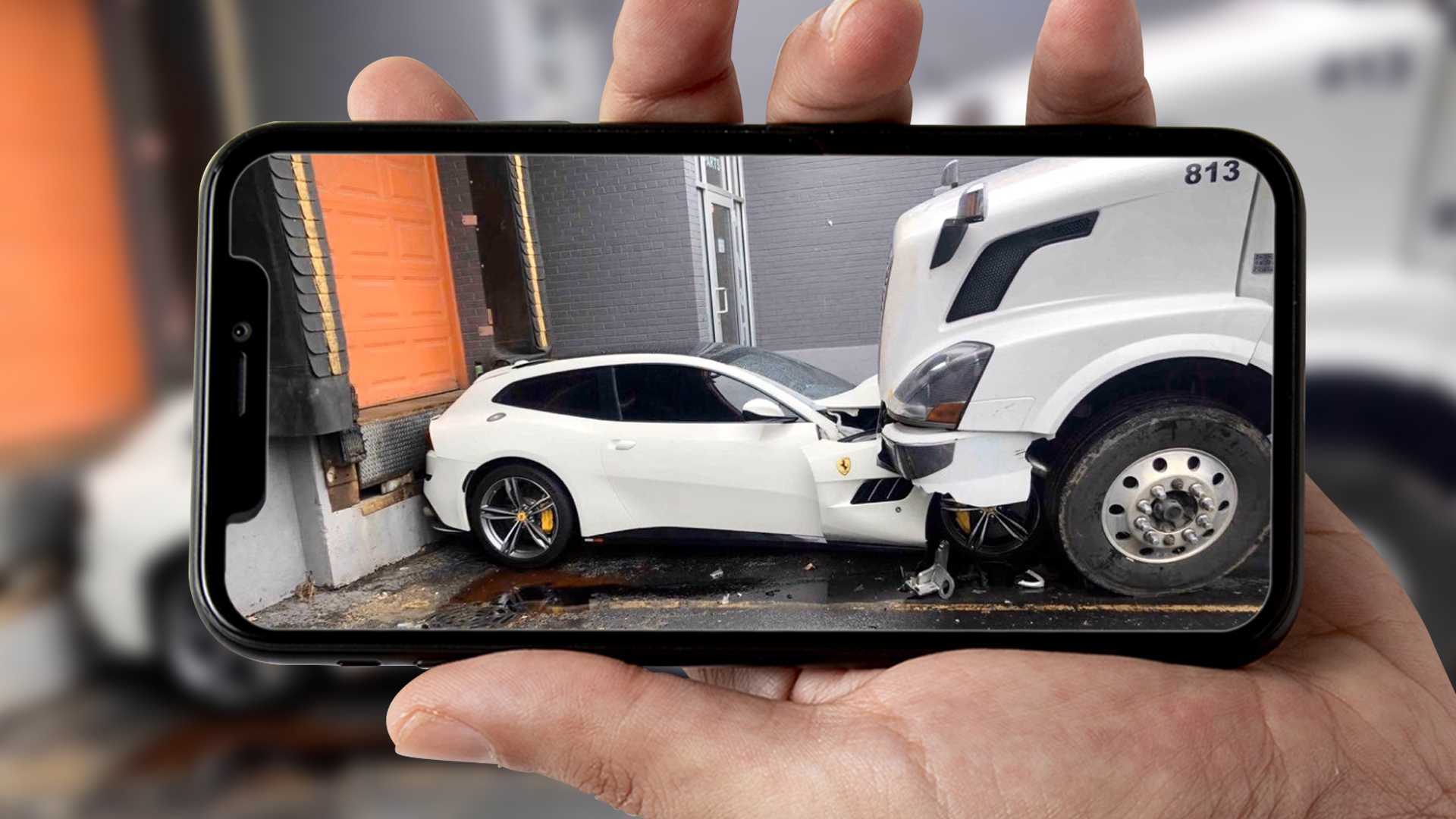 A Disgruntled Truck Driver Parks his Semi on Boss's Ferrari