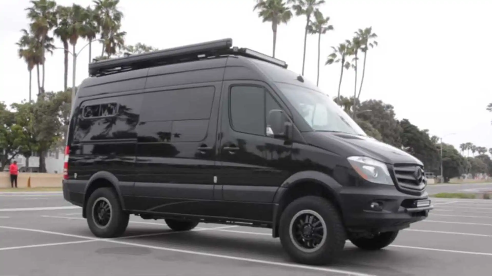 Jackass Man Enjoys Vanlife in His Sinister Mercedes Sprinter