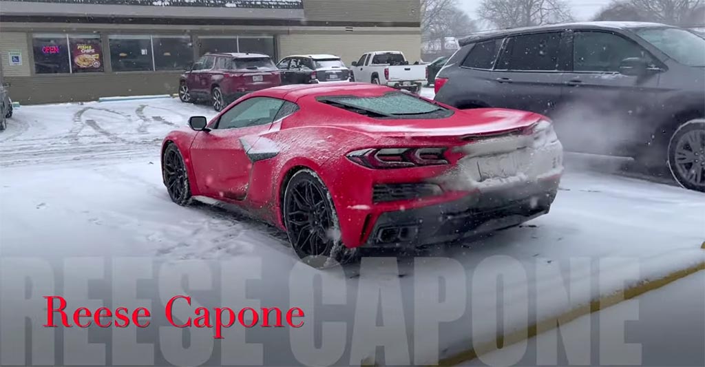 Snow Days: The C8 Corvette Z06 Prototype doesn't take off