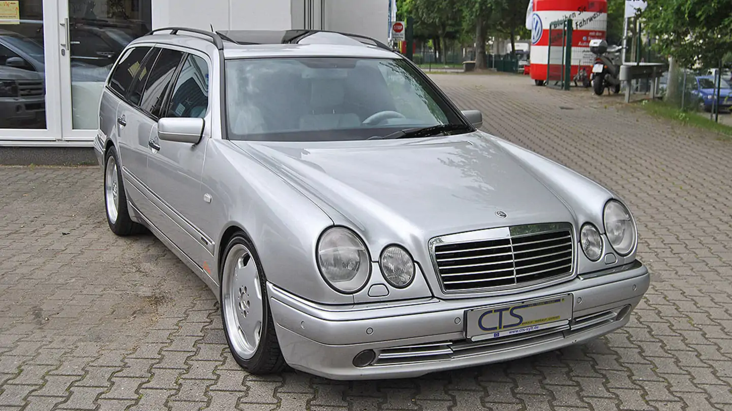 Michael Schumacher has a Mercedes E55 AMG 