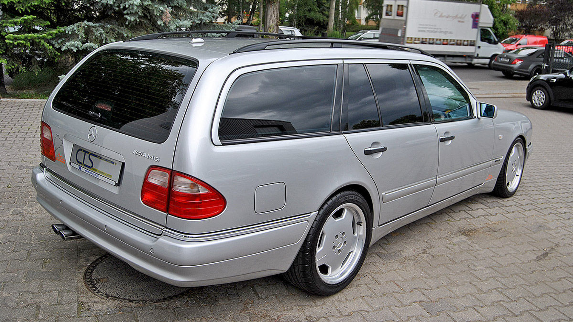 Michael Schumacher has a Mercedes E55 AMG 