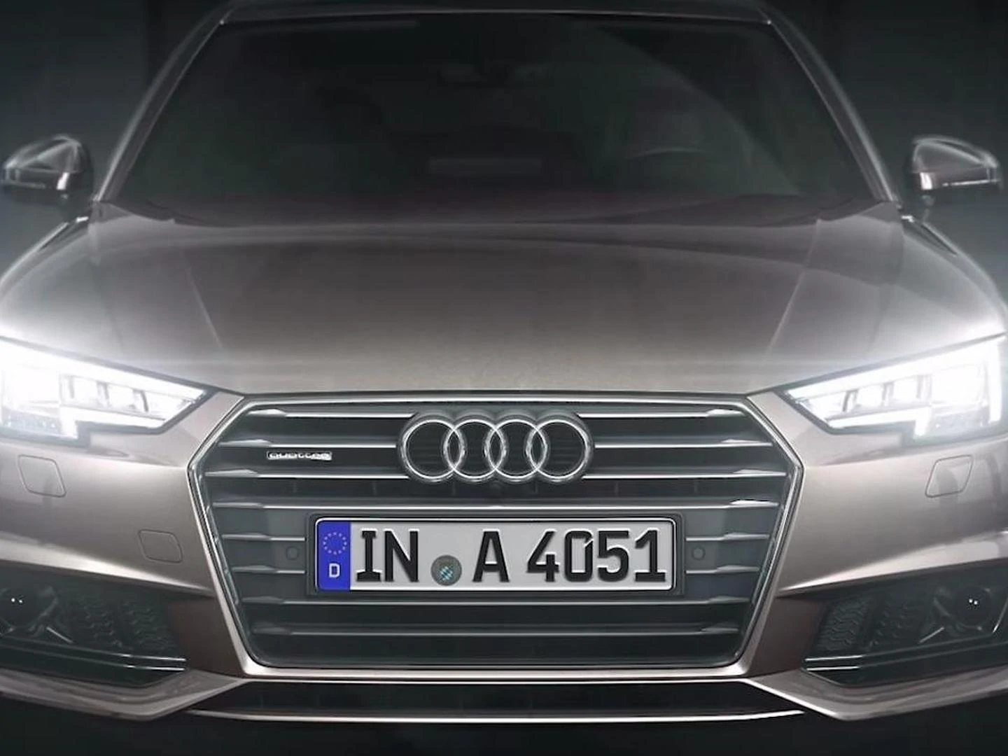 Audi showcases A4's optional matrix led headlights