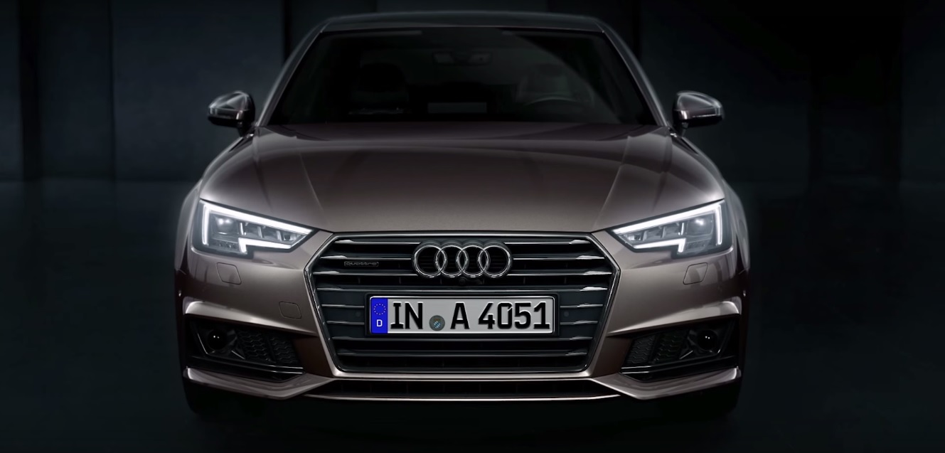 Audi showcases A4's optional matrix led headlights