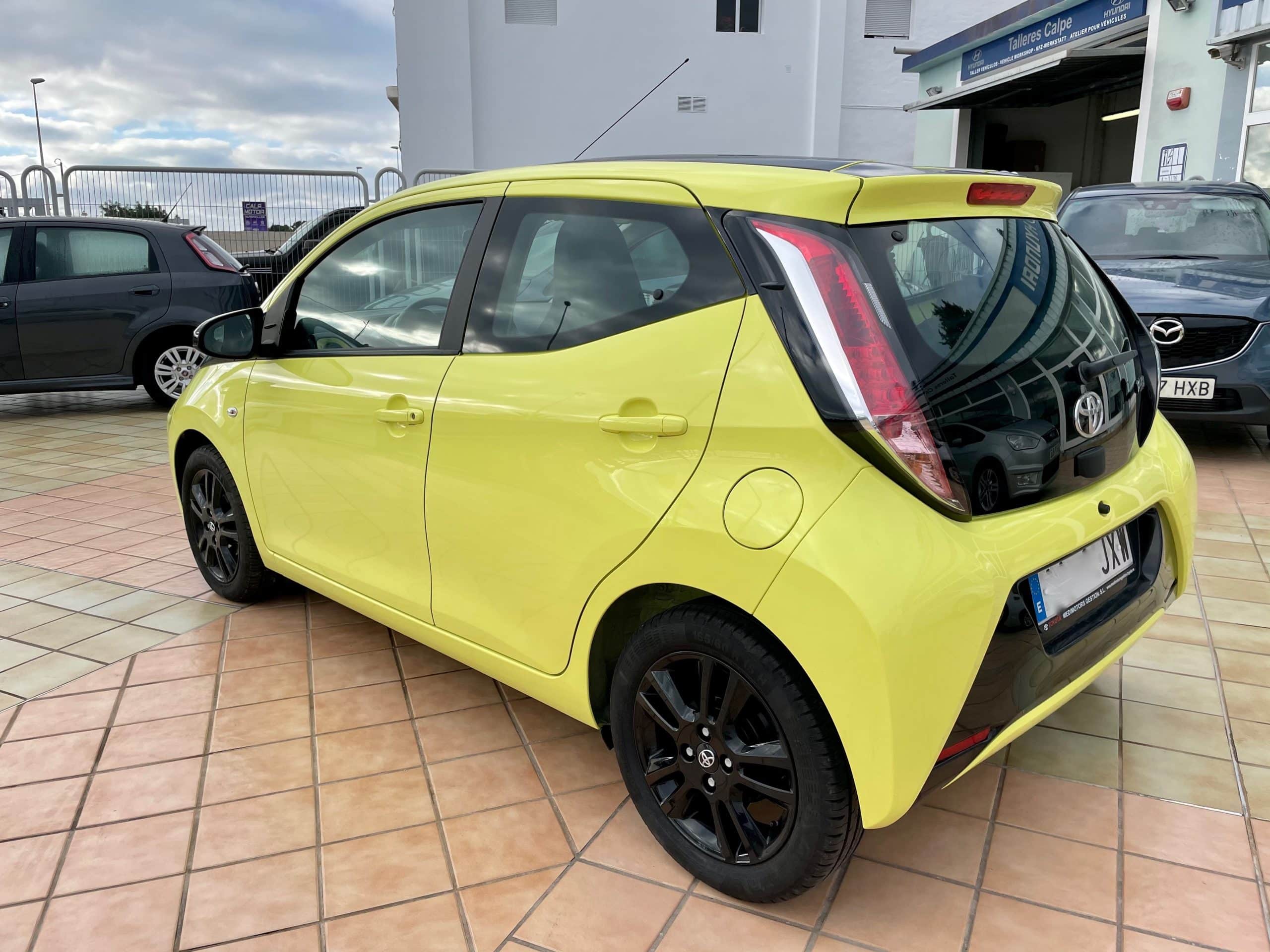 Toyota spiced up Aygo xcite with Yellow Fizz paint