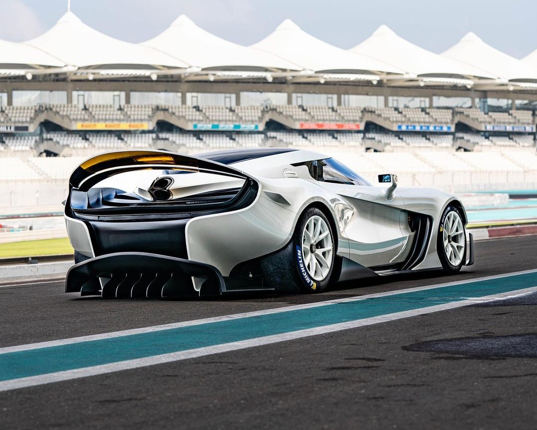 Ferrari V12-Powered Veloqx fangio Looks Wild during Yas Marina Test