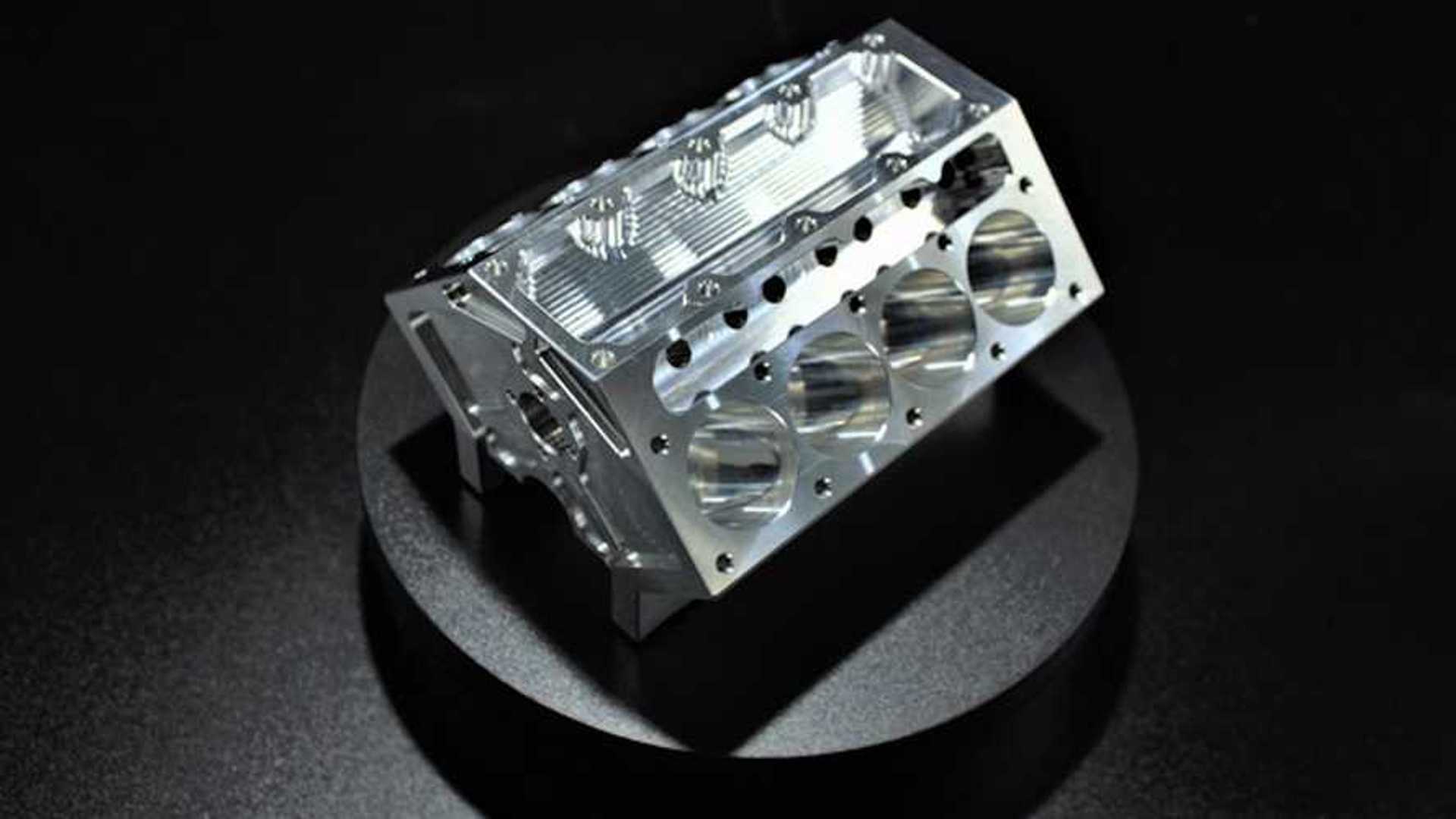 Amazing Aluminum V8 Engine Block Pen Holder