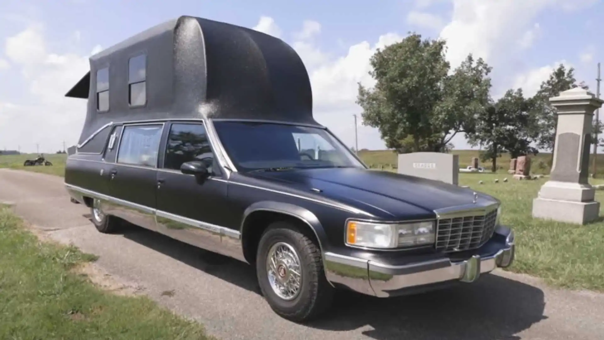 Crazy Cadillac Hearse Converts to a Camper Van