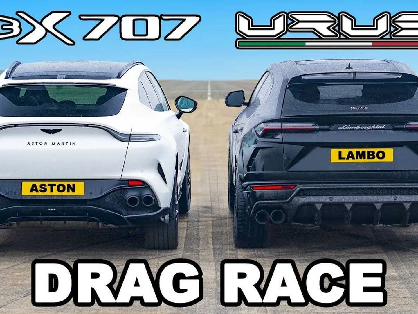 Aston Martin DBX 707 Chases Lamborghini Uus In Posh Crossover Drag Racing