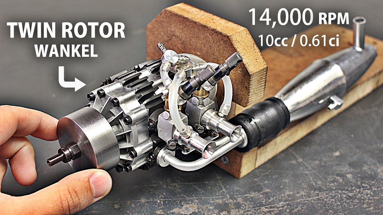 The Custom-Built RC Car Rotary Motor Is Small Enough to Fit in Your Hand