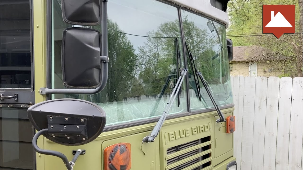 Old Blue Bird School Bus Gets a Beautiful RV Makeover