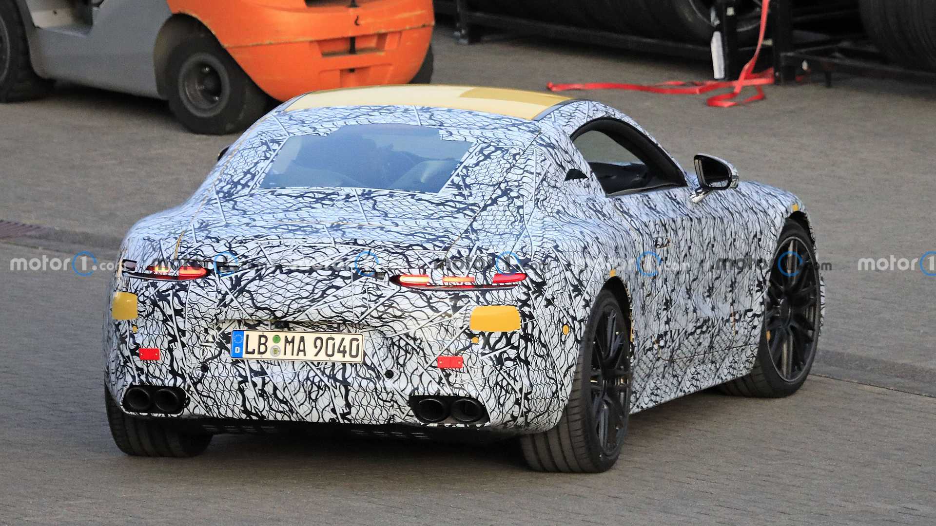 2023 Mercedes-AMG GT Spy video shows the Sporty Coupe up Close