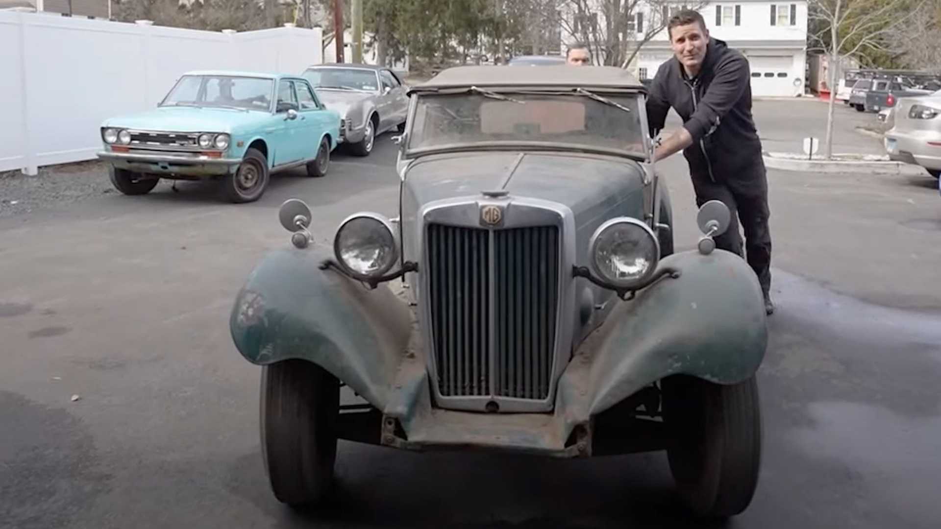 1950 MG TD Reveals Its Best After 34 Years of Hard Work