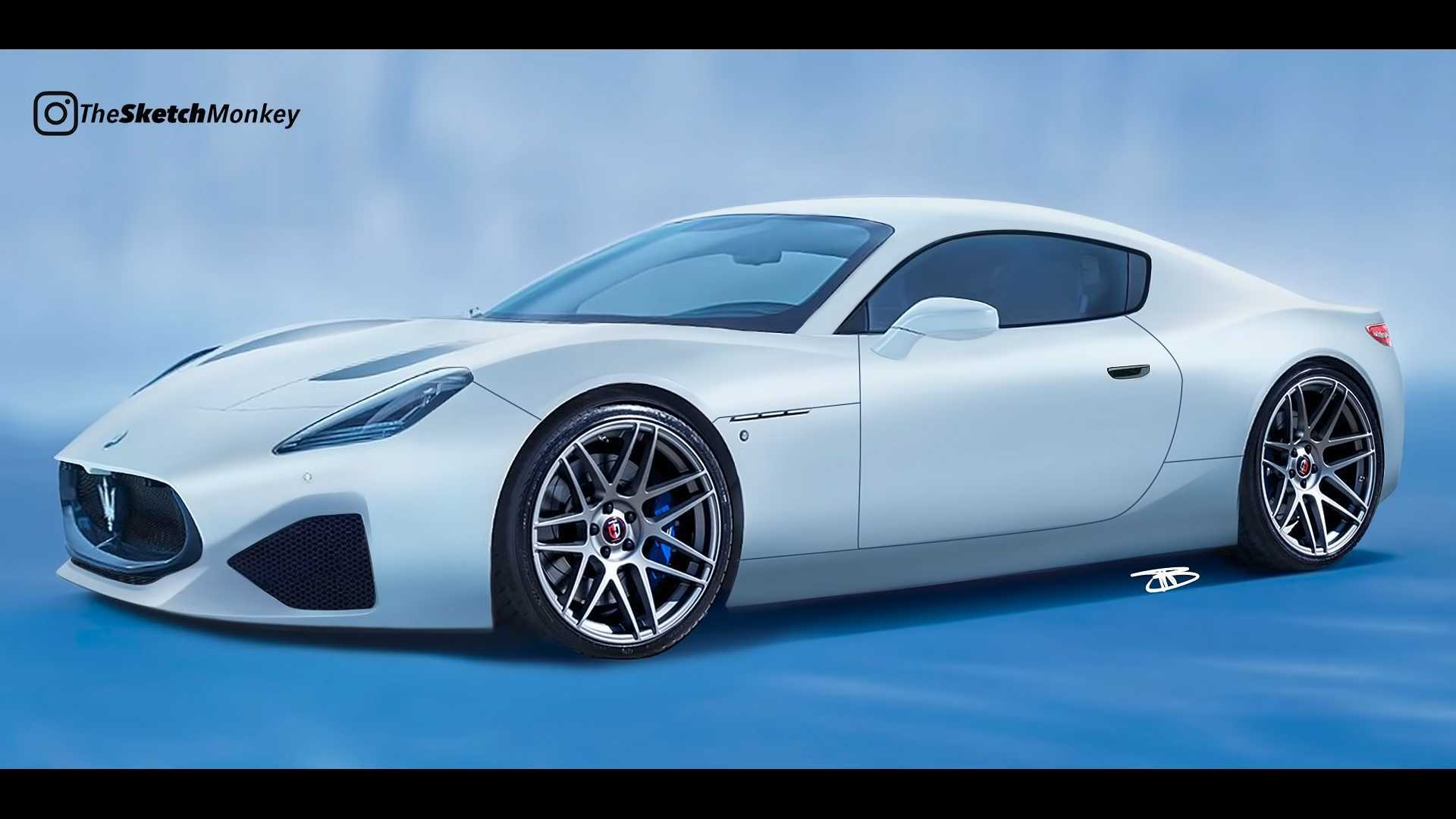 2023 Maserati GranTurismo rendering is filled with MC20 Influence