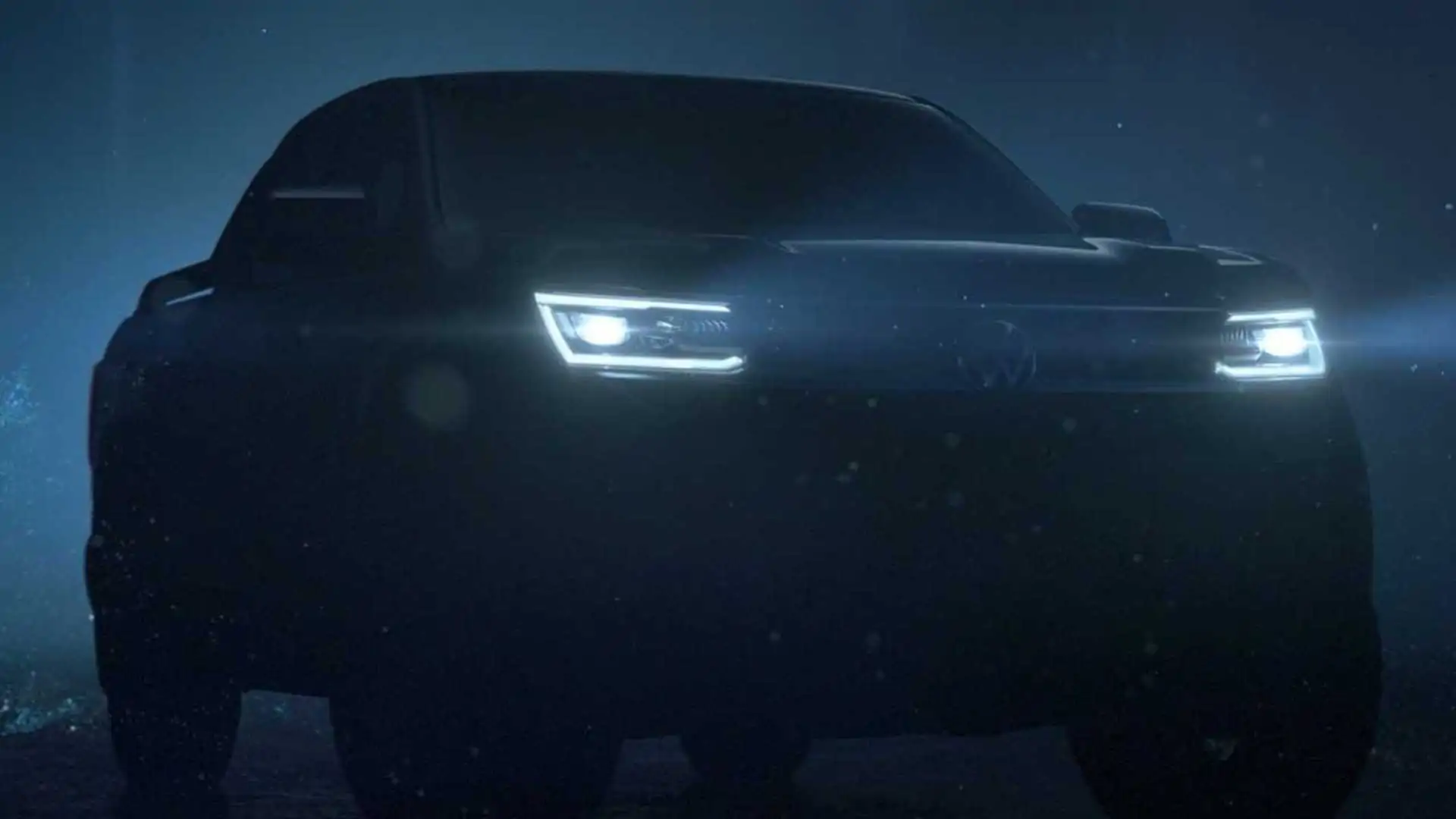 2023 VW Amarok New Teaser Reveals Optional Mattrix LED Headlights